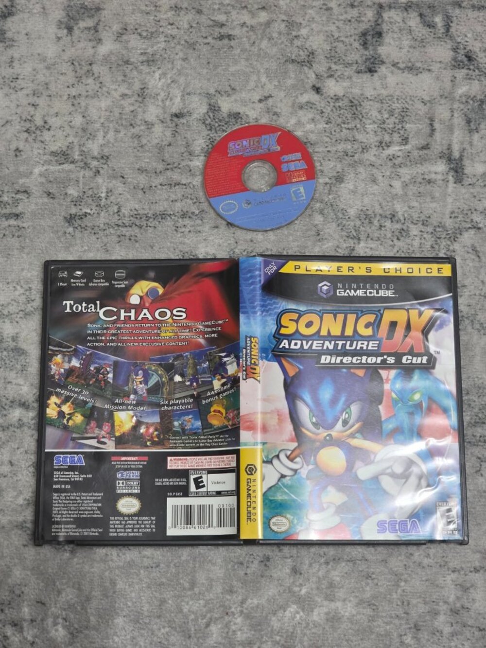 Sonic Adventure DX (Players Choice) - Nintendo Gamecube | No Manual
